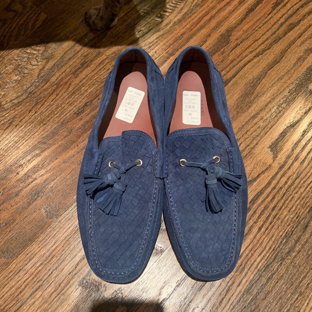 Navy loafers